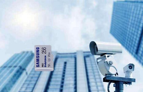 Security camera with Samsung Micro SD